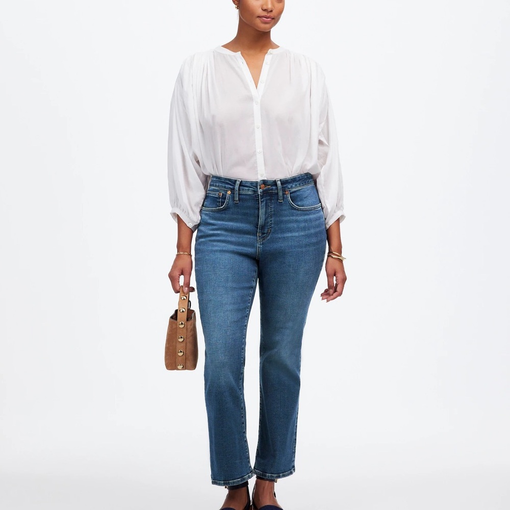Tall Curvy Kick Out Crop Jeans in Lenoir Wash size 25. New!!!
